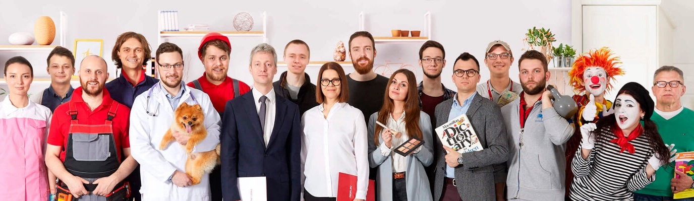 Profissionais em atuação